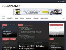Tablet Screenshot of codespeaker.com
